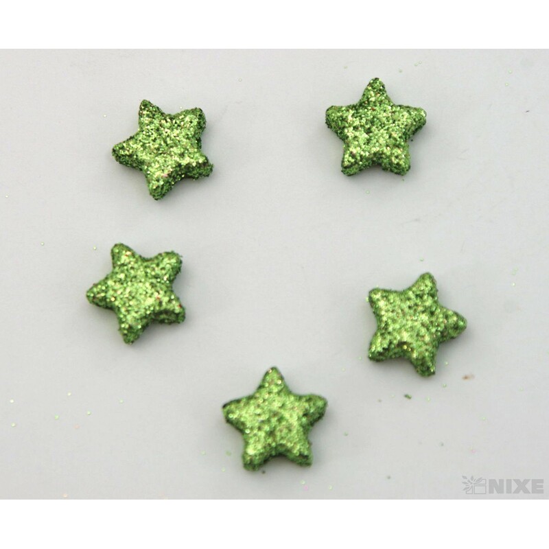 HVĚZDA 1,5cm 144ks*ZELENÁ