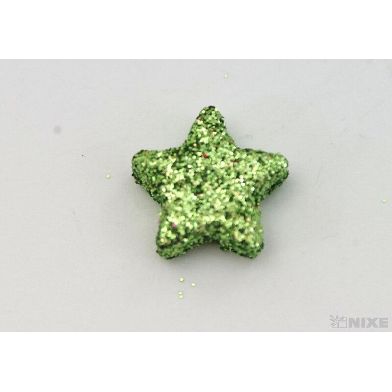 HVĚZDA 1,5cm 144ks*ZELENÁ