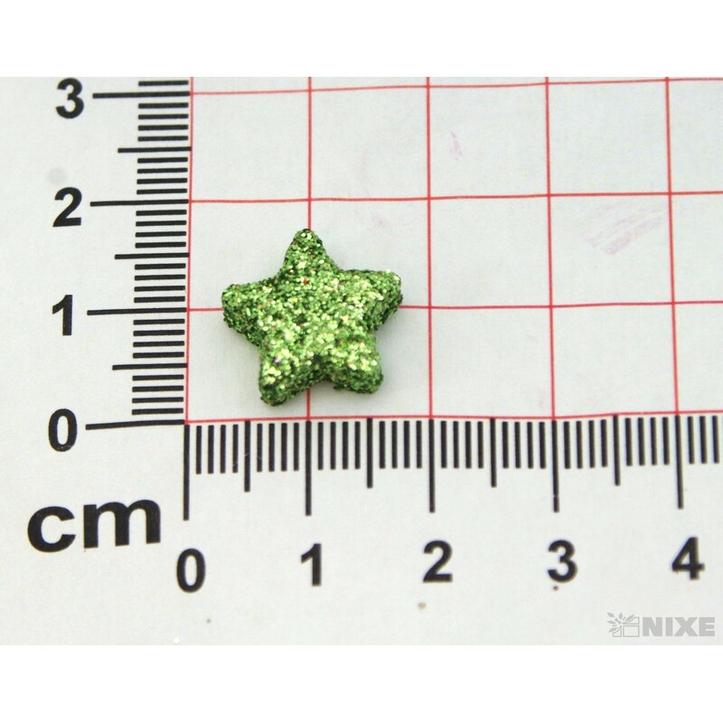 HVĚZDA 1,5cm 144ks*ZELENÁ