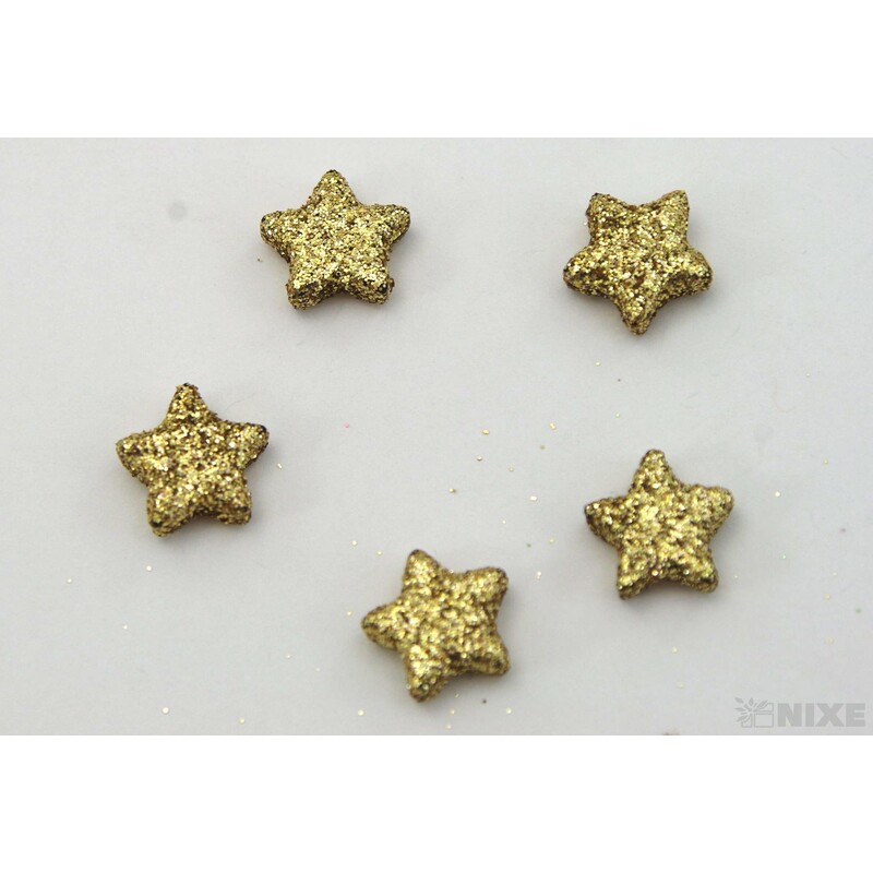 HVĚZDA 1,5cm 144ks*ZLATÁ