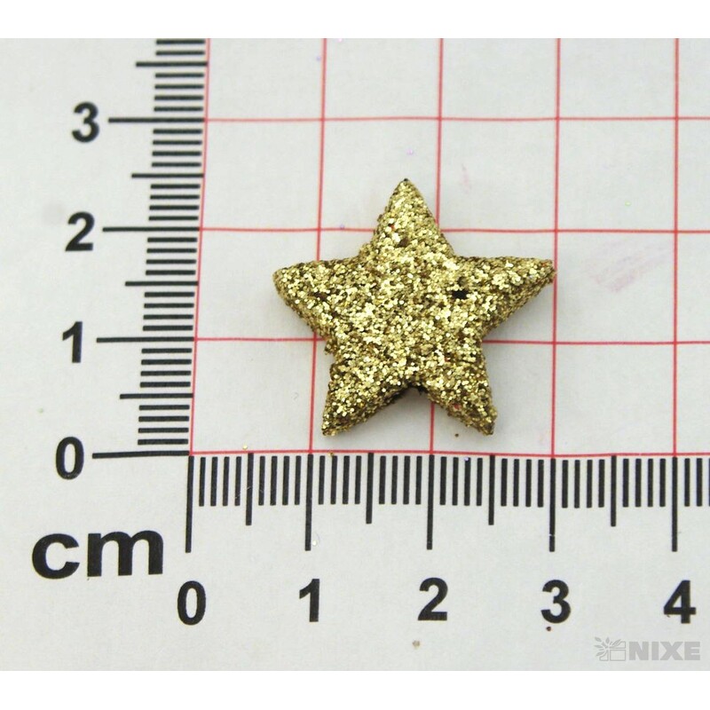 HVĚZDA 2,5cm 48ks*ZLATÁ