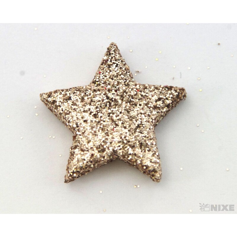 HVĚZDA 2,5cm 48ks*ZLATÁ ANT.