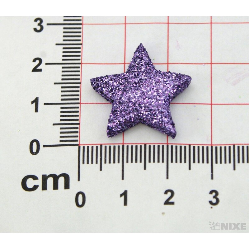 HVĚZDA 2,5cm 48ks*FIALOVÁ