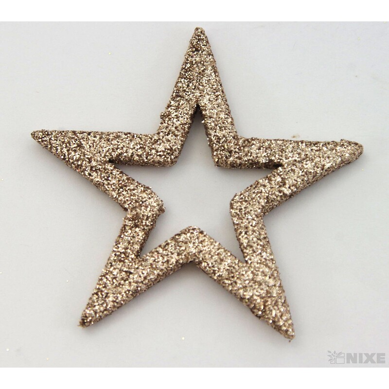 HVĚZDA 3,5-6,5cm 24ks*ZLATÁ ANT.