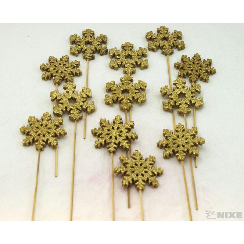 ZÁPICH VLOČKA 8x26cm 12ks*ZLATÁ