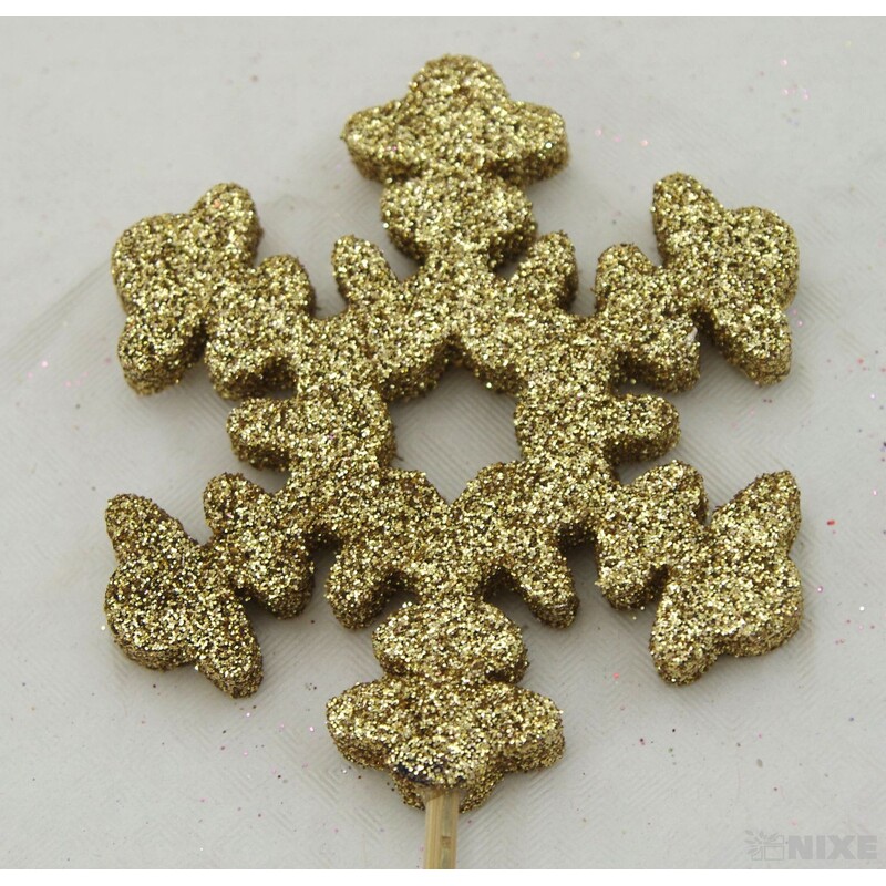 ZÁPICH VLOČKA 8x26cm 12ks*ZLATÁ