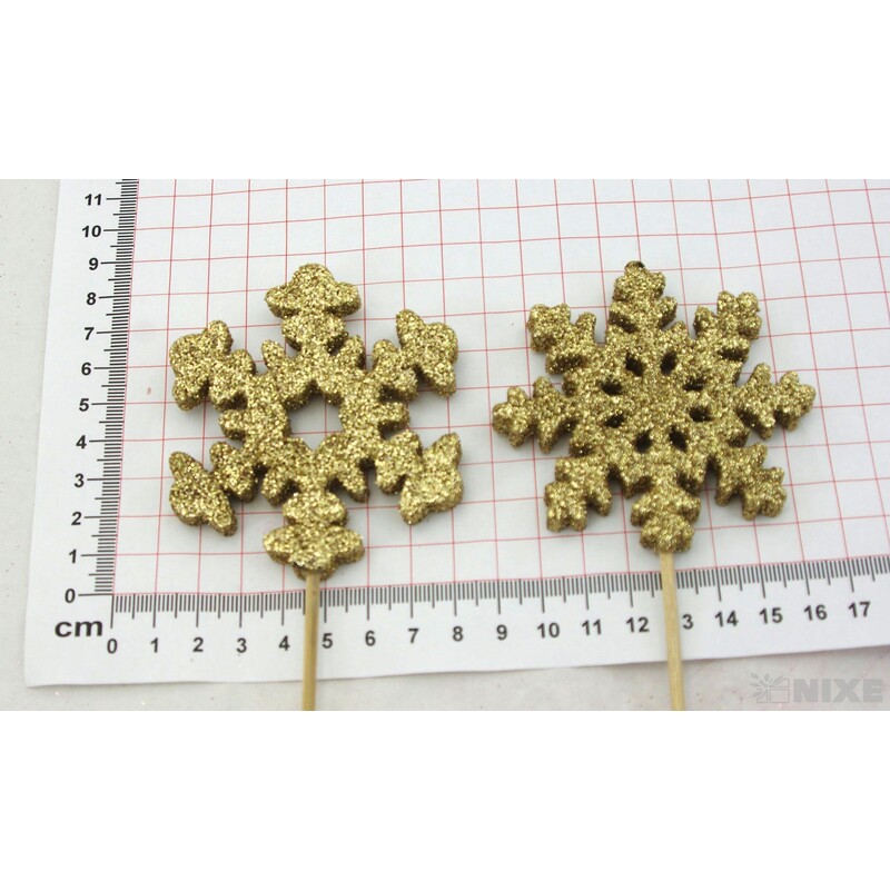 ZÁPICH VLOČKA 8x26cm 12ks*ZLATÁ