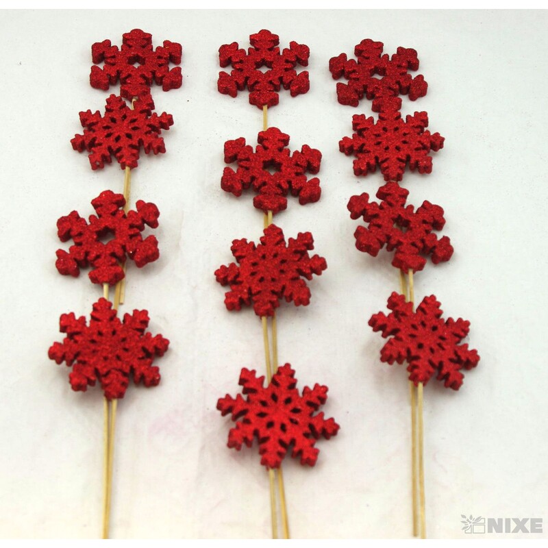 ZÁPICH VLOČKA 8x26cm 12ks*ČERVENÁ