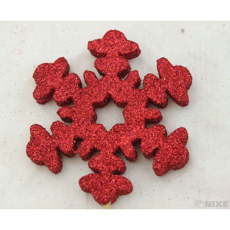 ZÁPICH VLOČKA 8x26cm 12ks*ČERVENÁ