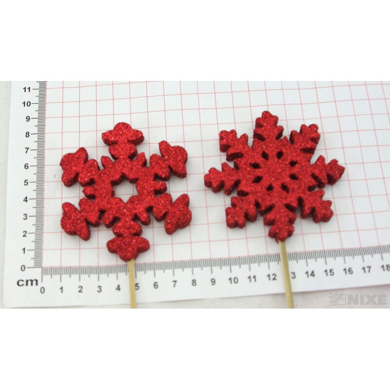 ZÁPICH VLOČKA 8x26cm 12ks*ČERVENÁ