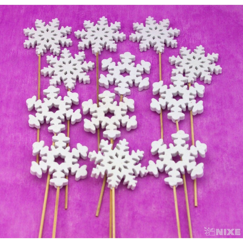 ZÁPICH VLOČKA 8x26cm 12ks*BÍLÁ