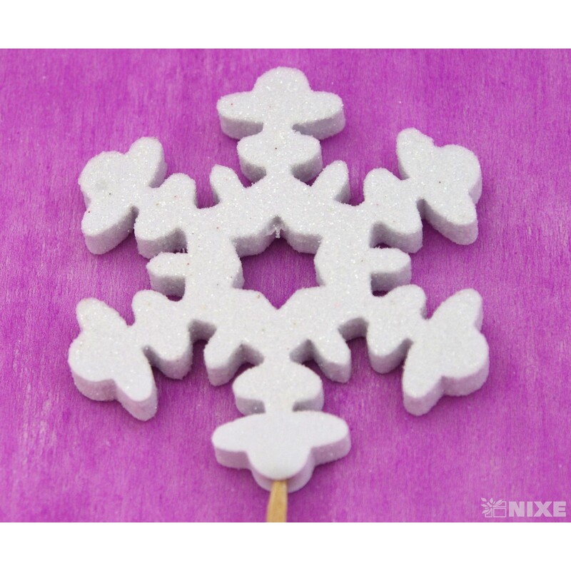 ZÁPICH VLOČKA 8x26cm 12ks*BÍLÁ