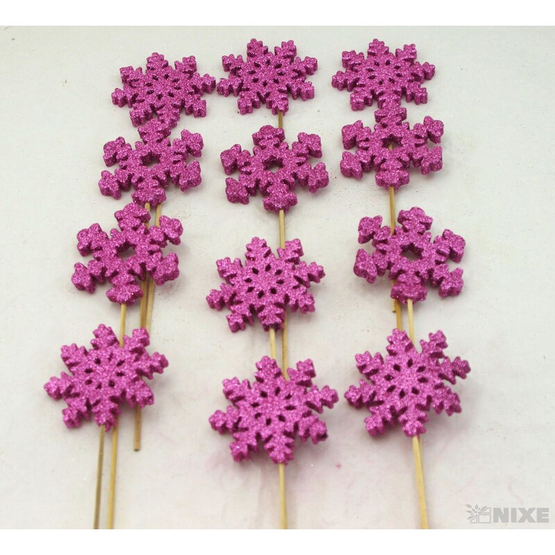 ZÁPICH VLOČKA 8x26cm 12ks*RŮŽOVÁ