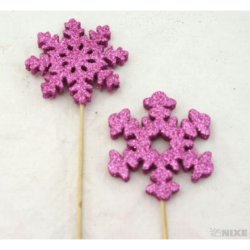 ZÁPICH VLOČKA 8x26cm 12ks*RŮŽOVÁ