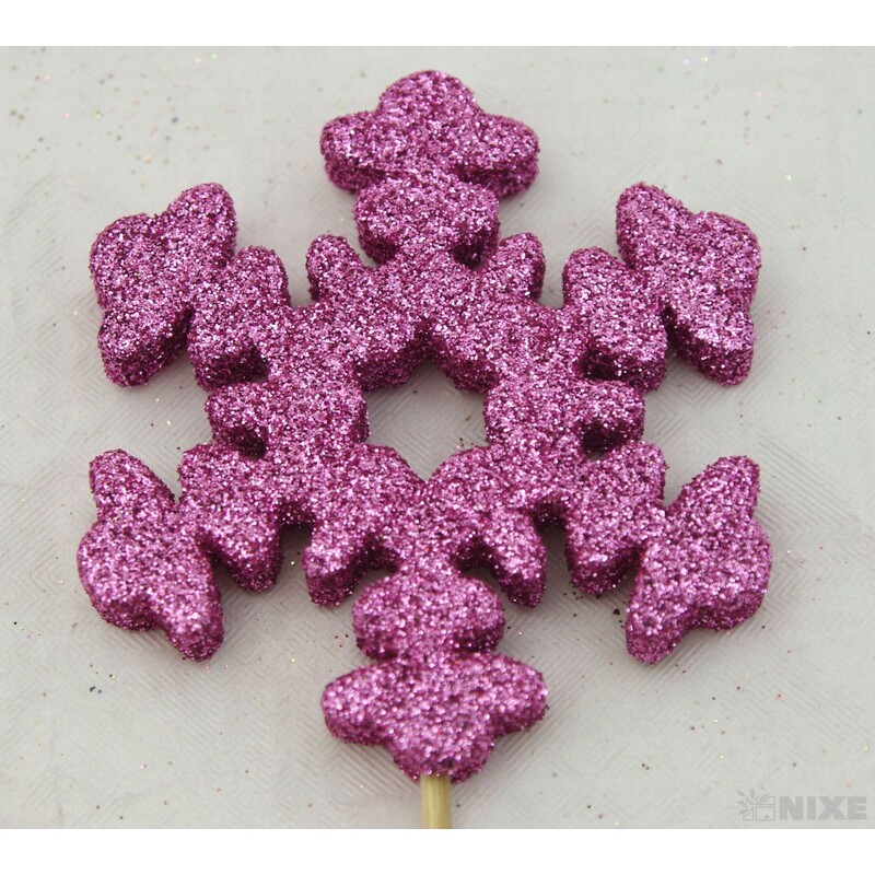 ZÁPICH VLOČKA 8x26cm 12ks*RŮŽOVÁ