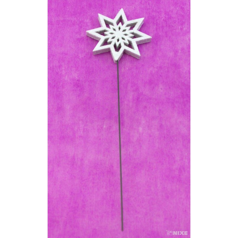 ZÁPICH VLOČKA 7x27cm 12ks*BÍLÁ