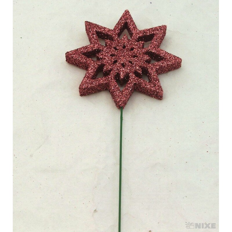 ZÁPICH VLOČKA 7x27cm 12ks*MĚDENÁ