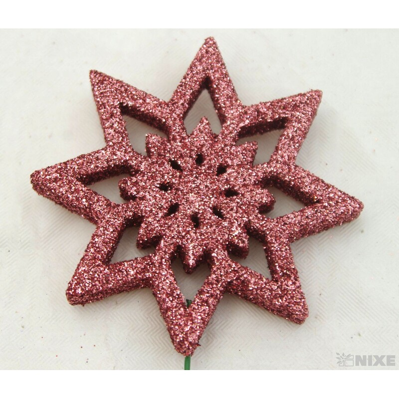 ZÁPICH VLOČKA 7x27cm 12ks*MĚDENÁ