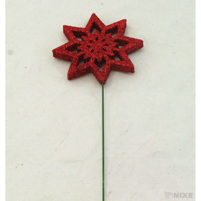 ZÁPICH VLOČKA 7x27cm 12ks*ČERVENÁ