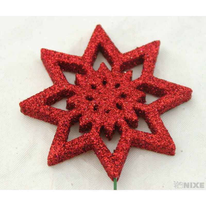 ZÁPICH VLOČKA 7x27cm 12ks*ČERVENÁ