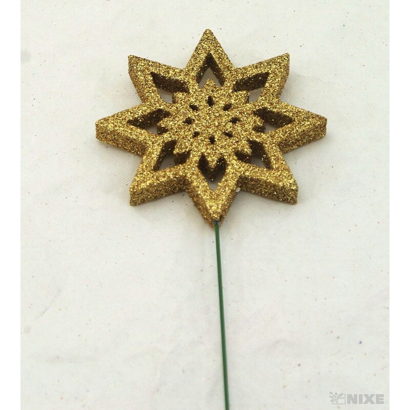 ZÁPICH VLOČKA 7x27cm 12ks*ZLATÁ