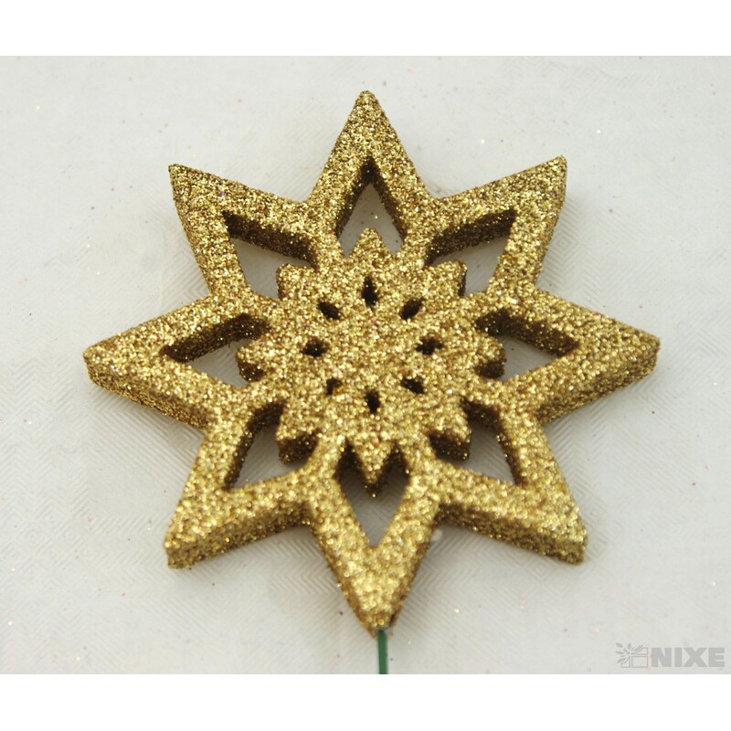 ZÁPICH VLOČKA 7x27cm 12ks*ZLATÁ