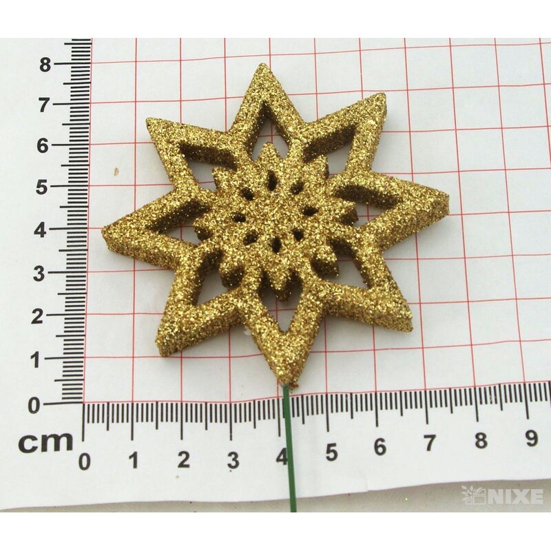 ZÁPICH VLOČKA 7x27cm 12ks*ZLATÁ