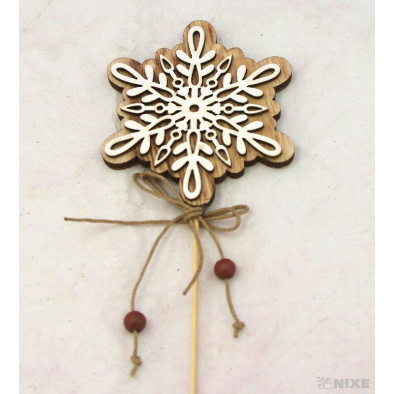 ZÁPICH VLOČKA 8x28cm 6ks*PŘÍRODNÍ