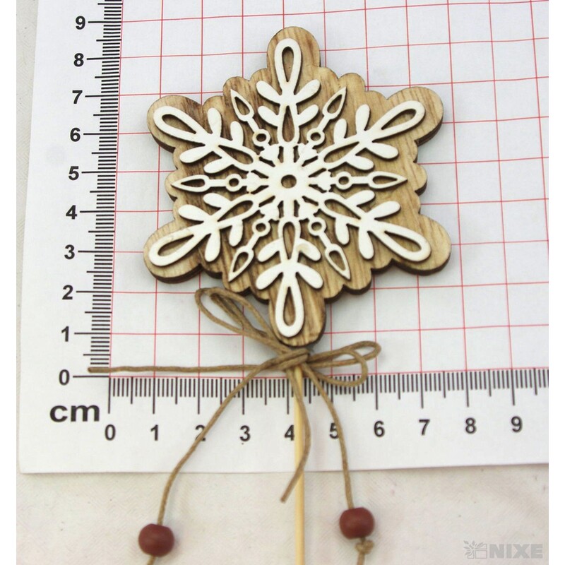 ZÁPICH VLOČKA 8x28cm 6ks*PŘÍRODNÍ