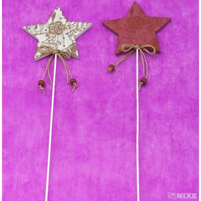 ZÁPICH HVĚZDA 8x26cm 8ks*MIX BAREV