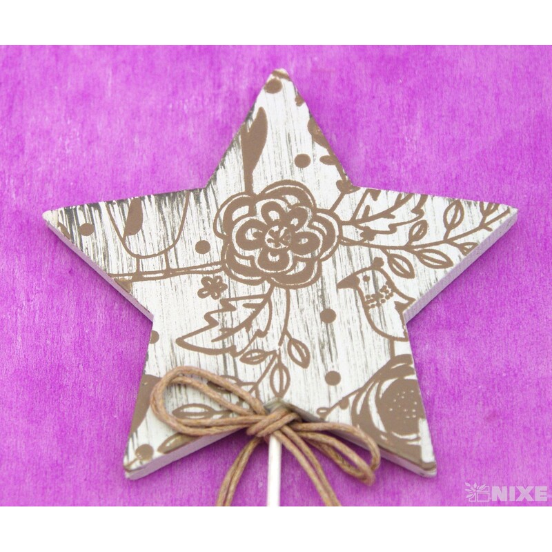 ZÁPICH HVĚZDA 8x26cm 8ks*MIX BAREV