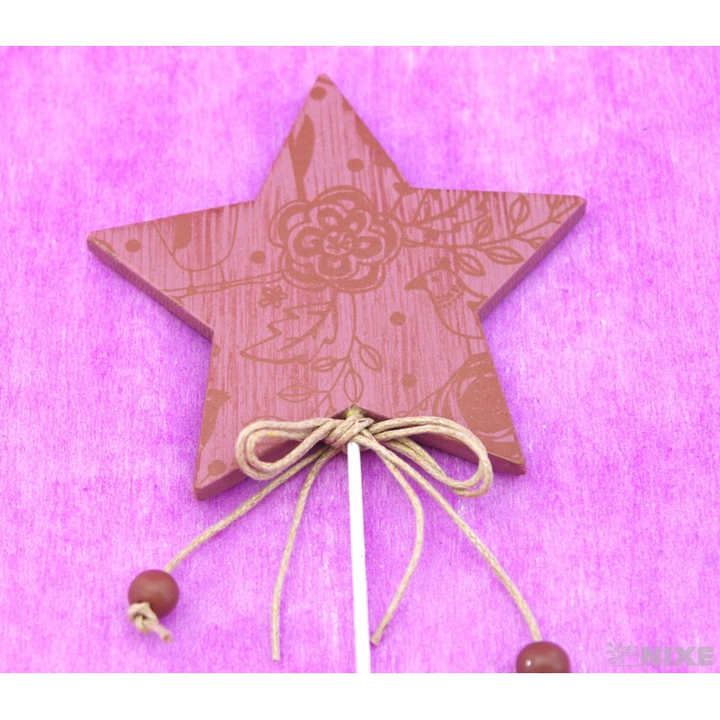 ZÁPICH HVĚZDA 8x26cm 8ks*MIX BAREV