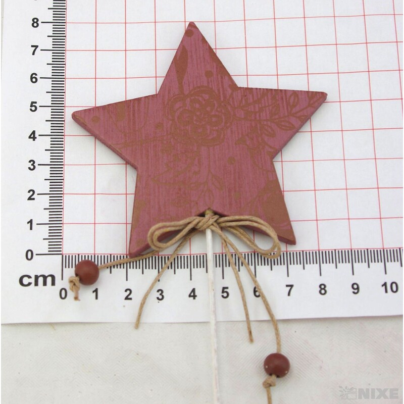 ZÁPICH HVĚZDA 8x26cm 8ks*MIX BAREV