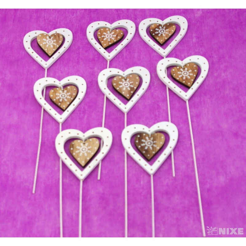 ZÁPICH SRDCE 8x27cm 8ks*