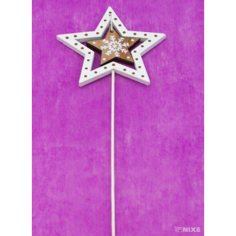 ZÁPICH HVĚZDA 8x27cm 8ks*MIX BAREV