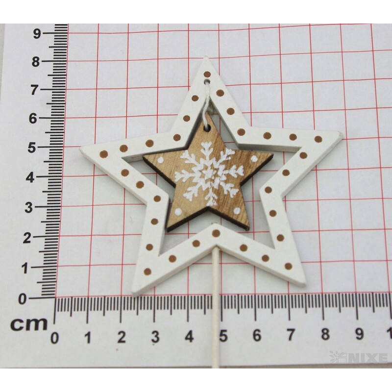 ZÁPICH HVĚZDA 8x27cm 8ks*MIX BAREV