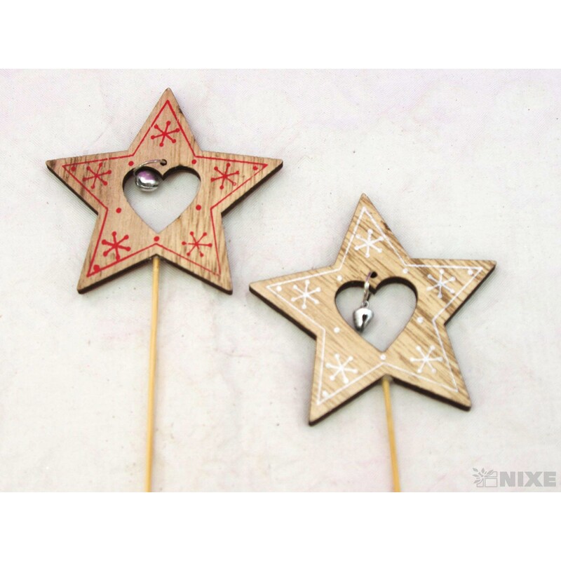 ZÁPICH HVĚZDA 8x27cm 10ks*MIX BAREV