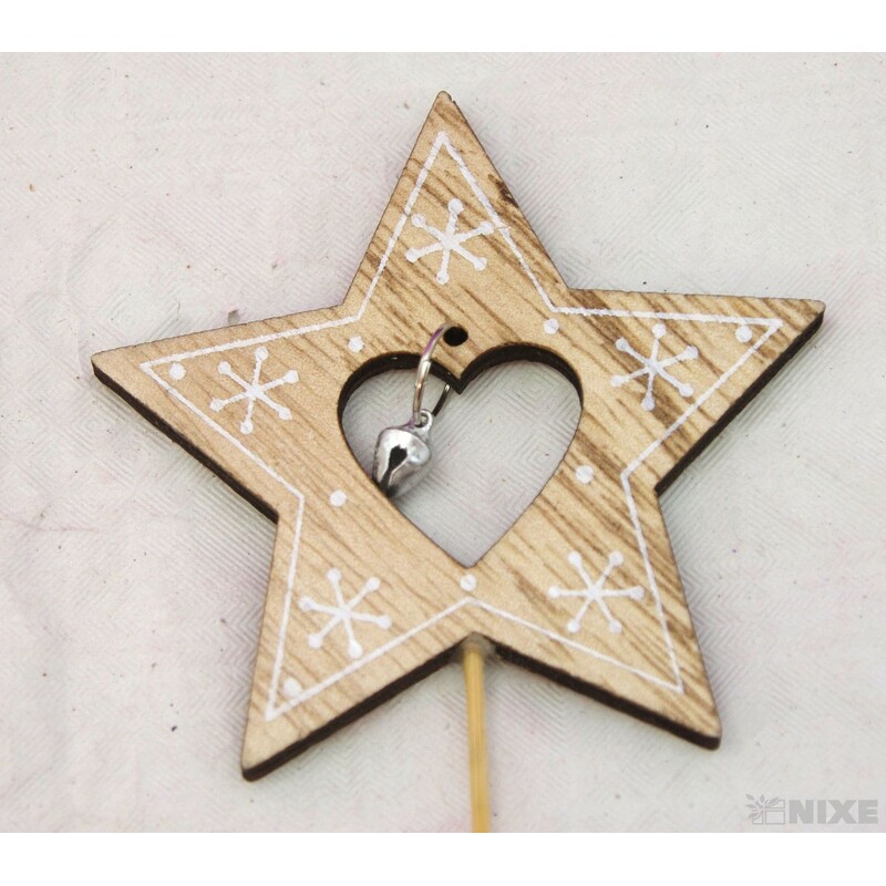 ZÁPICH HVĚZDA 8x27cm 10ks*MIX BAREV