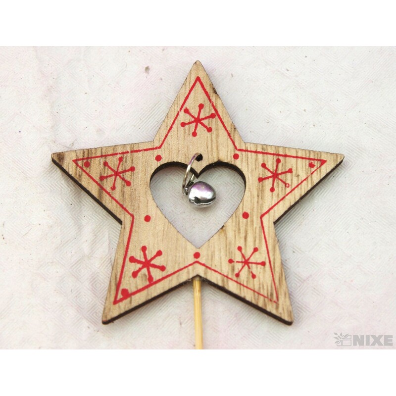 ZÁPICH HVĚZDA 8x27cm 10ks*MIX BAREV