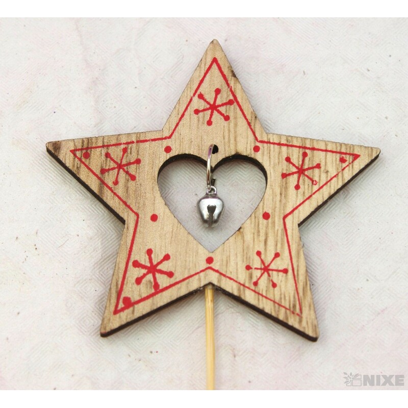 ZÁPICH HVĚZDA 8x27cm 10ks*MIX BAREV