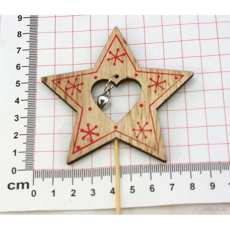 ZÁPICH HVĚZDA 8x27cm 10ks*MIX BAREV