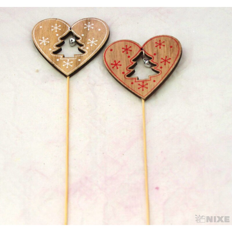 ZÁPICH SRDCE 7,5x27cm 10ks*MIX BAREV