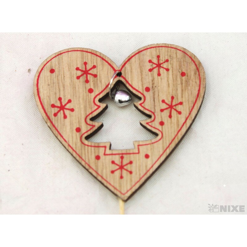 ZÁPICH SRDCE 7,5x27cm 10ks*MIX BAREV