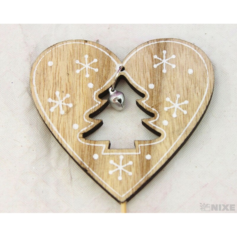 ZÁPICH SRDCE 7,5x27cm 10ks*MIX BAREV