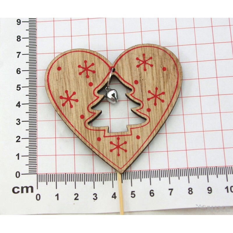 ZÁPICH SRDCE 7,5x27cm 10ks*MIX BAREV