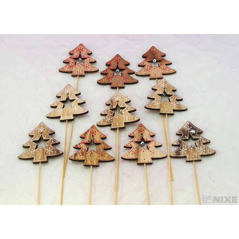 ZÁPICH STROMEK 7,5x27cm 10ks*MIX BAREV