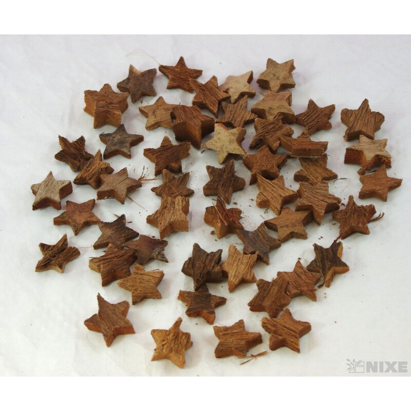 HVĚZDA 2,5cm 50ks*HNĚDÁ