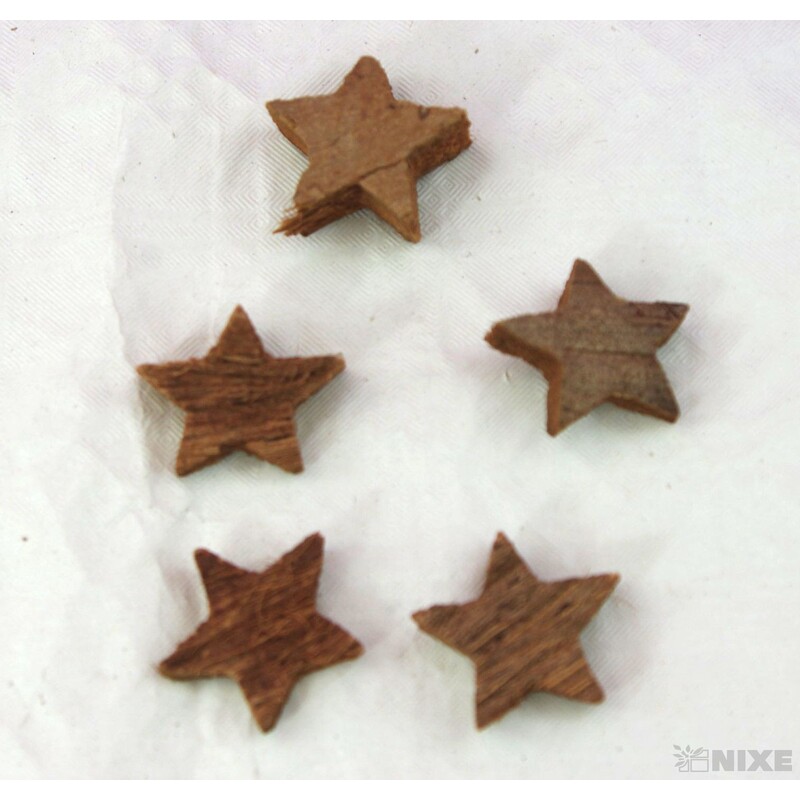 HVĚZDA 2,5cm 50ks*HNĚDÁ