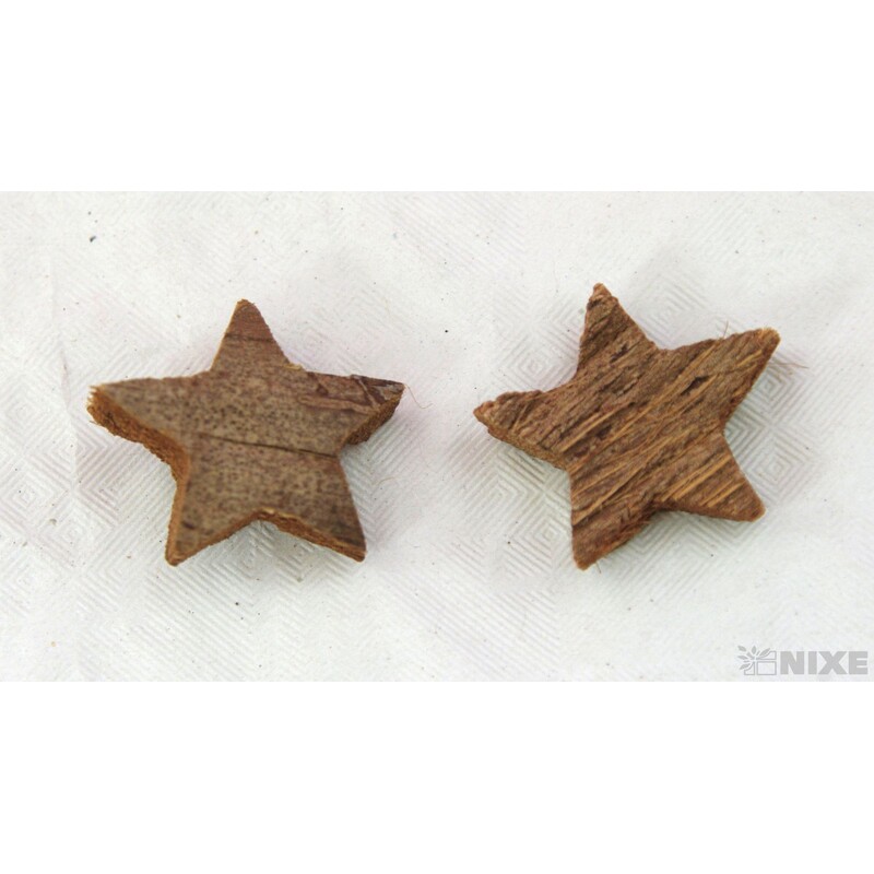 HVĚZDA 2,5cm 50ks*HNĚDÁ