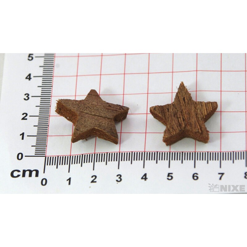 HVĚZDA 2,5cm 50ks*HNĚDÁ